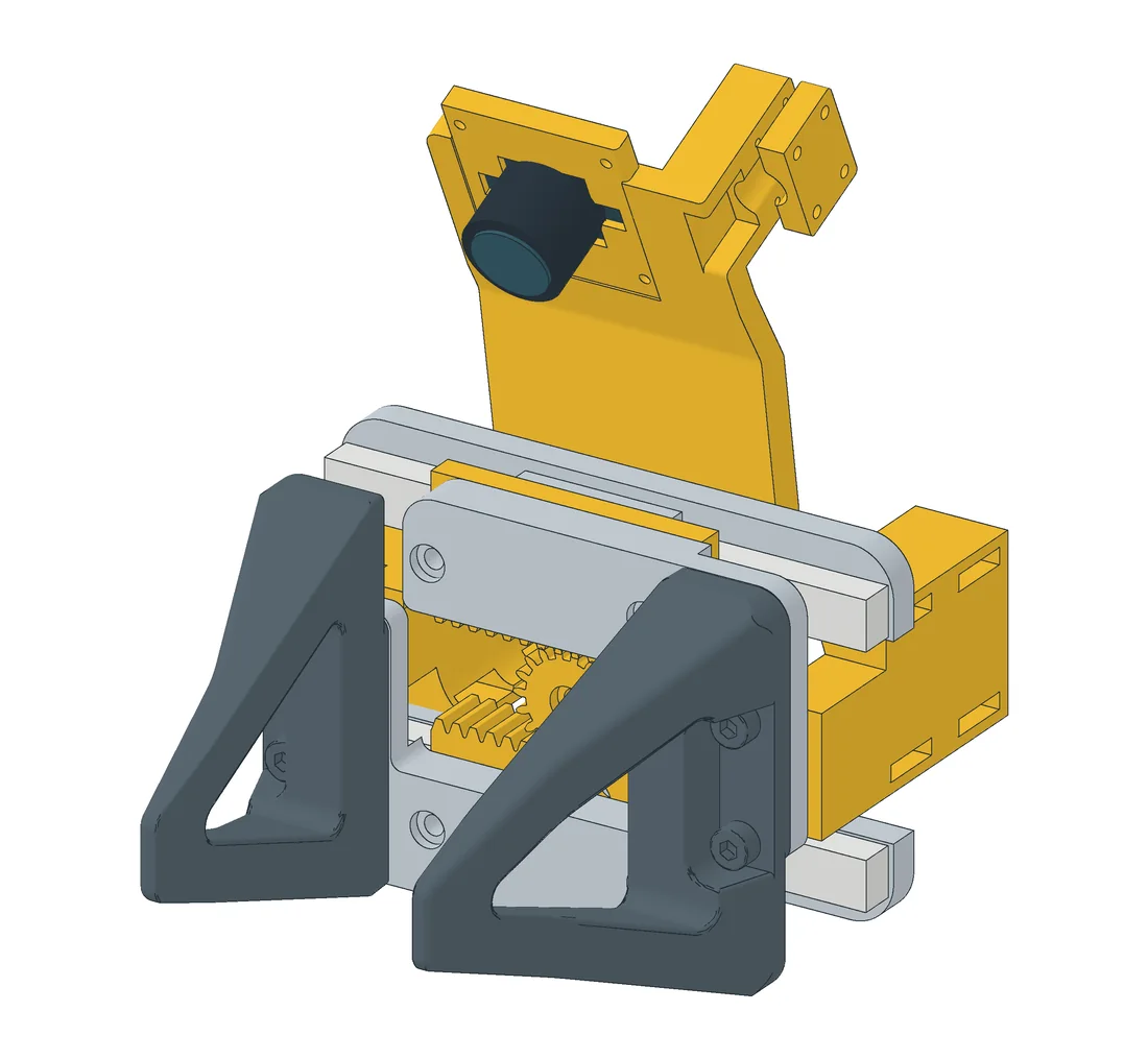 CAD view of the handheld YAM-compatible UMI-style gripper